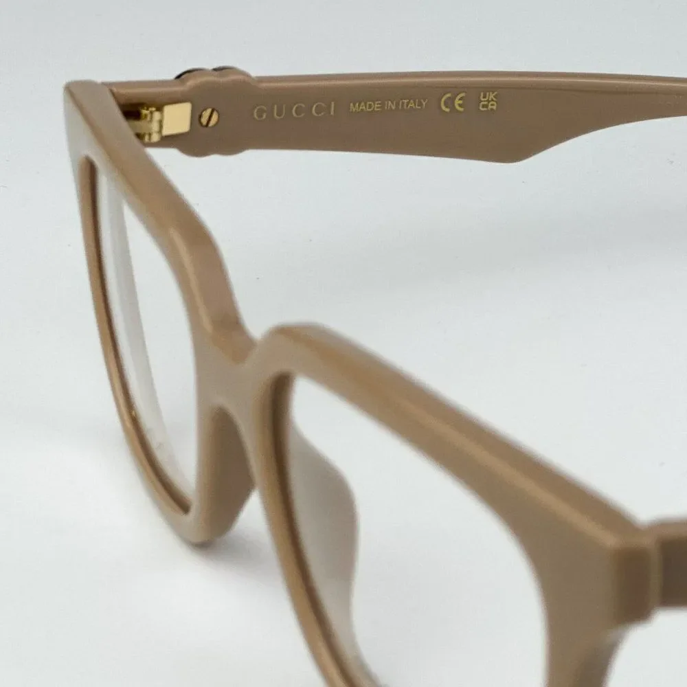 SALE! NEW Gucci GG1536O 007 Nude Women Square Eyeglasses GG 1536O